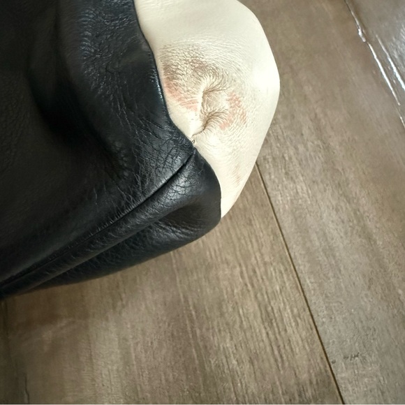 Coach Madison Pheobe Shoulder Bag Purse Pebbled Leather Two Tone Animal Print - Picture 3 of 16